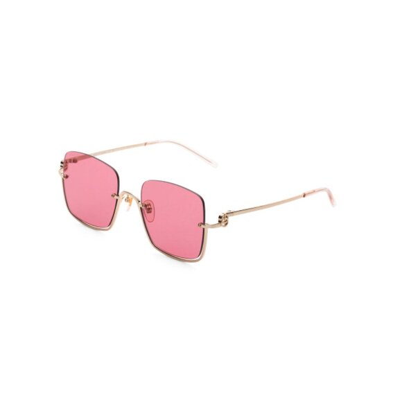 GUCCI Gold/Red 54mm Square Sunglasses - Picture 1 of 2